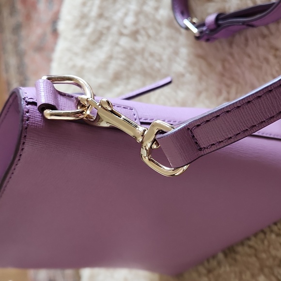 NWOT Dooney & Bourke Lavender Saffiano Leather Crossbody Bag ๐ - Picture 7 of 17
